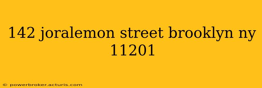 142 joralemon street brooklyn ny 11201