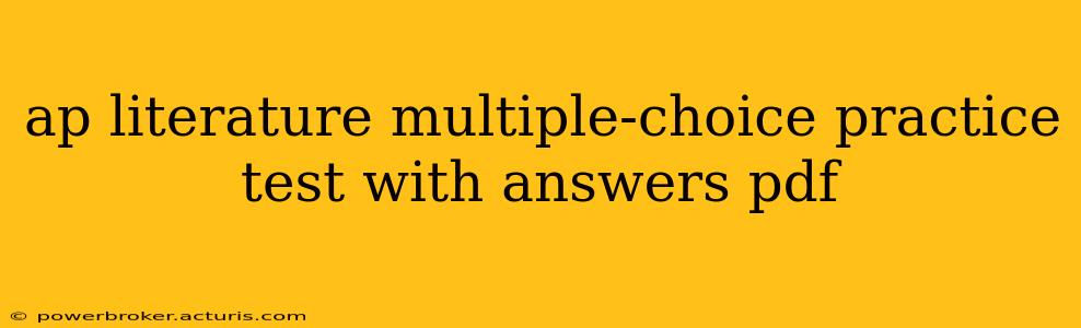 ap literature multiple-choice practice test with answers pdf