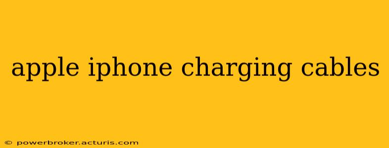 apple iphone charging cables