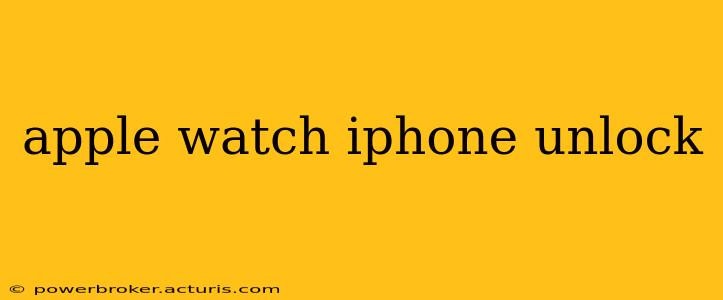 apple watch iphone unlock
