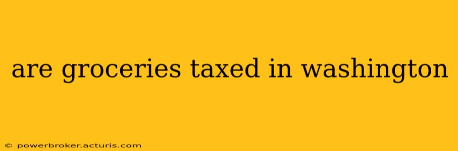 are groceries taxed in washington