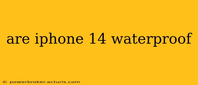 are iphone 14 waterproof