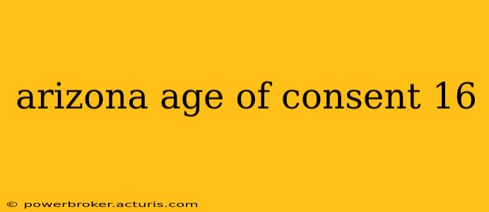 arizona age of consent 16