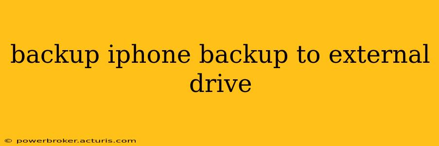 backup iphone backup to external drive