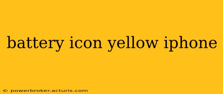 battery icon yellow iphone