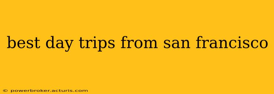 best day trips from san francisco