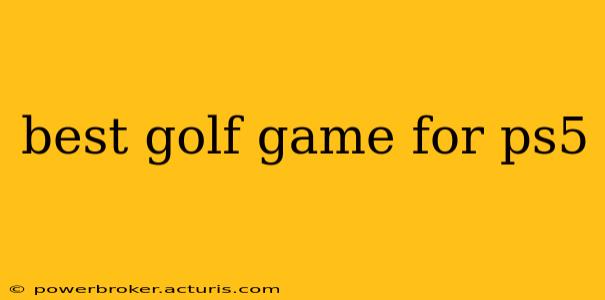 best golf game for ps5