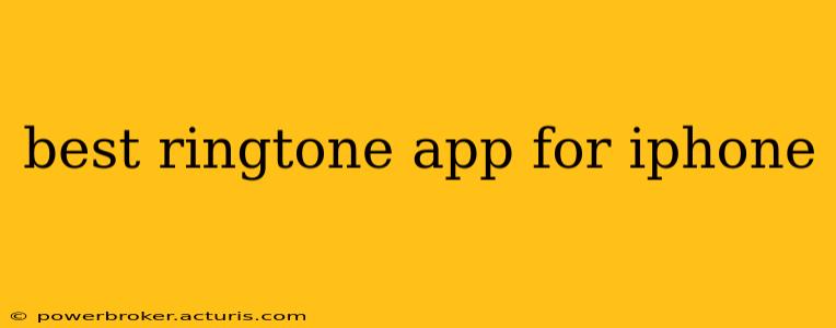 best ringtone app for iphone
