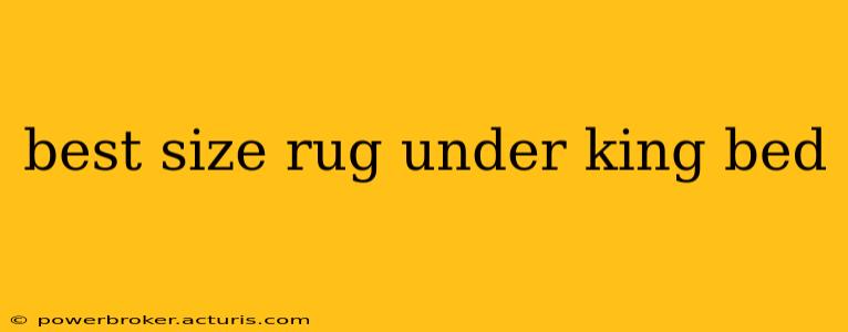best size rug under king bed