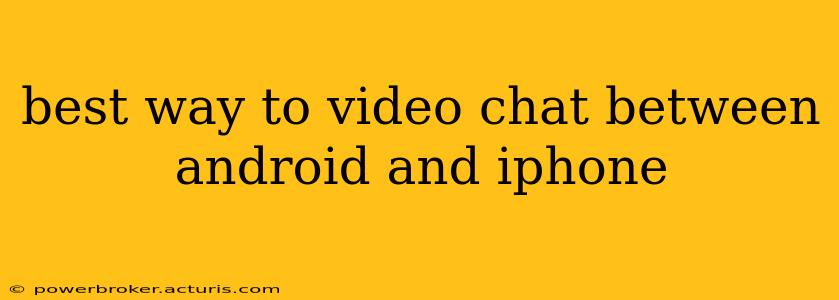 best way to video chat between android and iphone