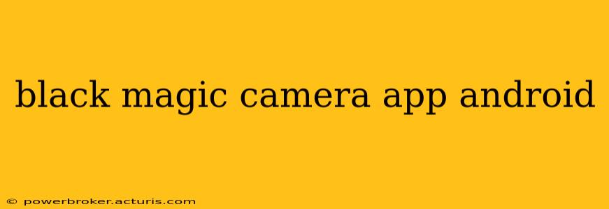 black magic camera app android