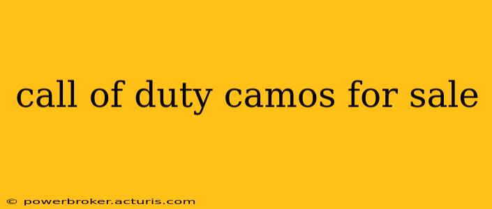 call of duty camos for sale