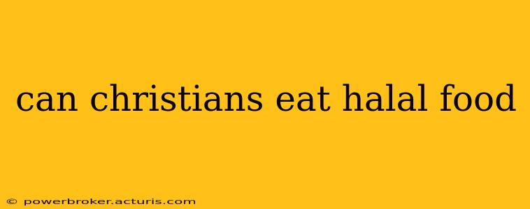can christians eat halal food