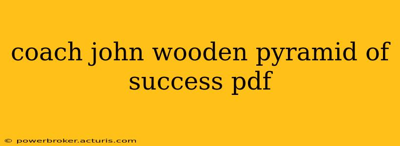 coach john wooden pyramid of success pdf