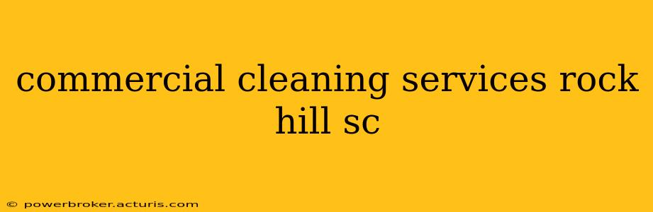 commercial cleaning services rock hill sc