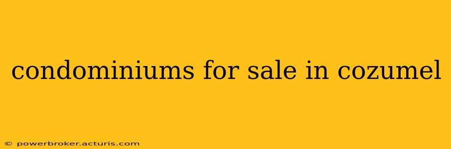 condominiums for sale in cozumel