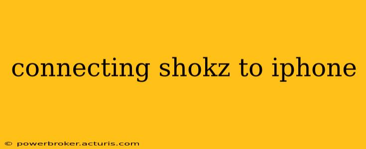 connecting shokz to iphone