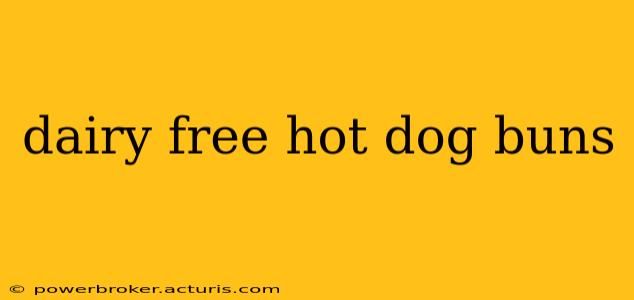dairy free hot dog buns