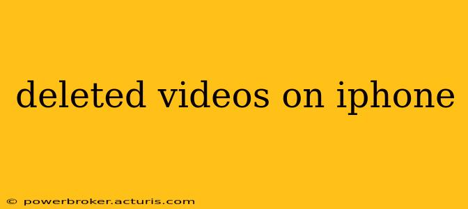 deleted videos on iphone