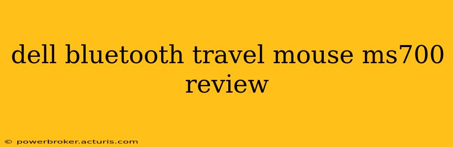 dell bluetooth travel mouse ms700 review