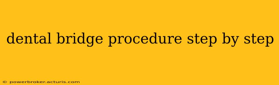 dental bridge procedure step by step