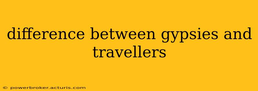difference between gypsies and travellers