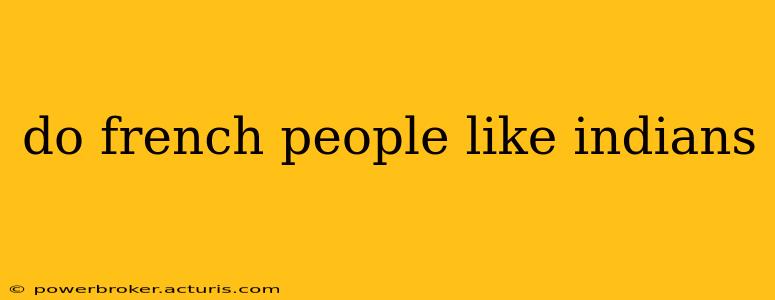 do french people like indians