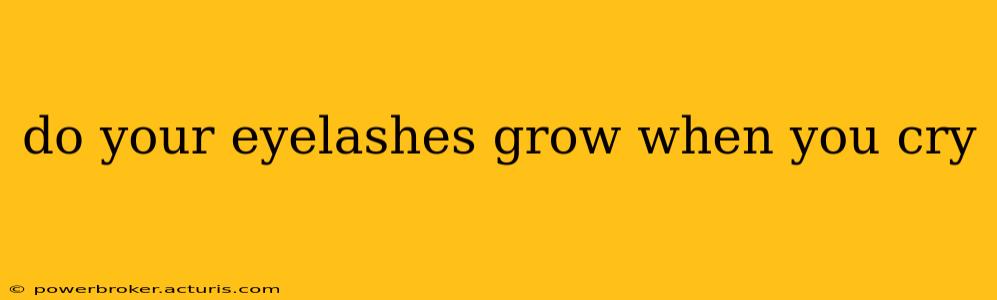 do your eyelashes grow when you cry