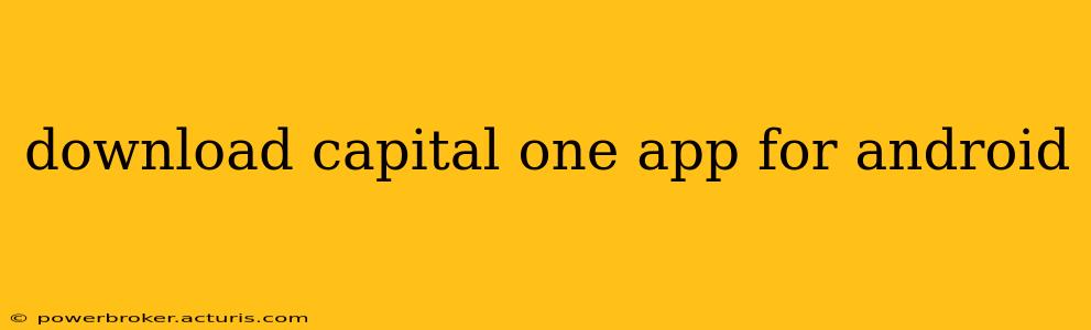 download capital one app for android