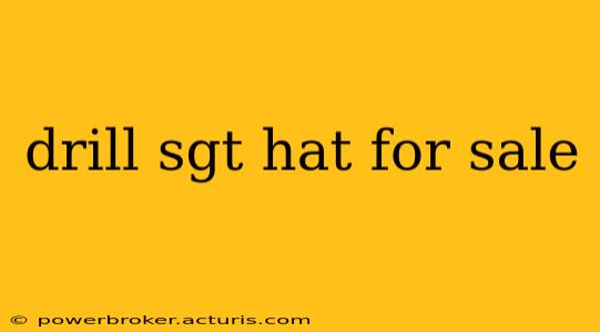 drill sgt hat for sale