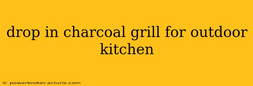 drop in charcoal grill for outdoor kitchen
