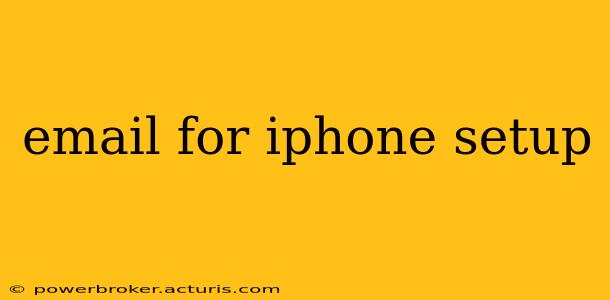 email for iphone setup