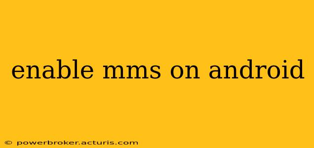 enable mms on android
