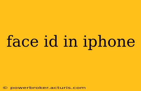 face id in iphone