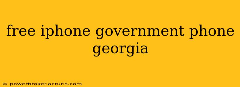 free iphone government phone georgia