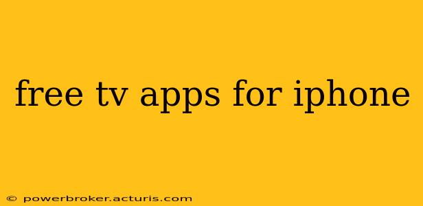 free tv apps for iphone