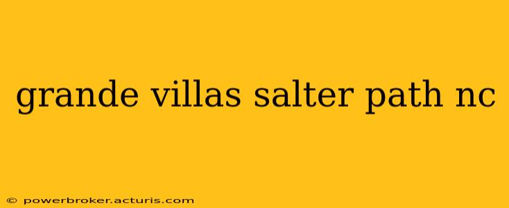 grande villas salter path nc