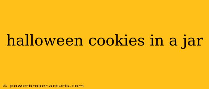 halloween cookies in a jar