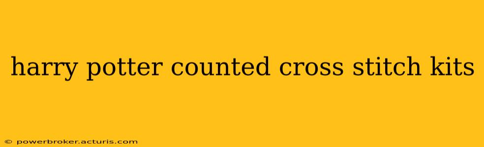 harry potter counted cross stitch kits