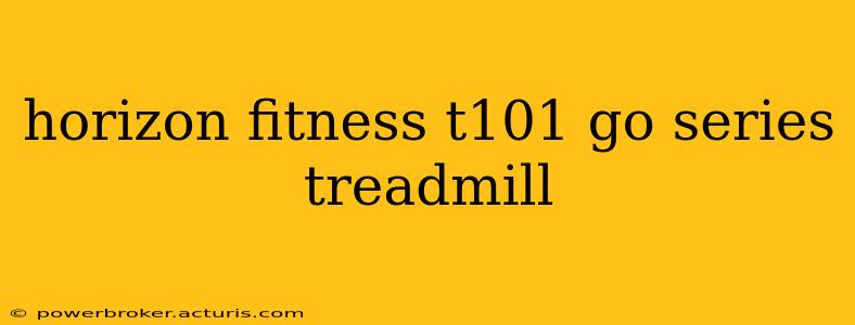 horizon fitness t101 go series treadmill