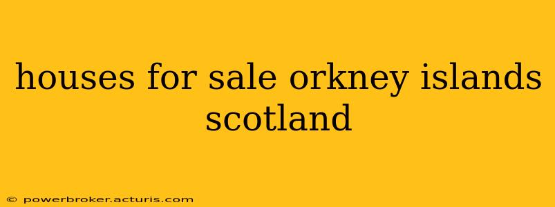houses for sale orkney islands scotland