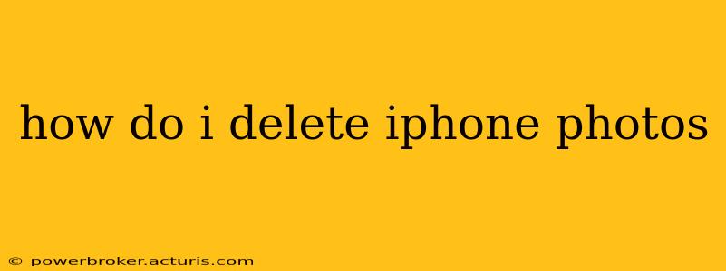 how do i delete iphone photos