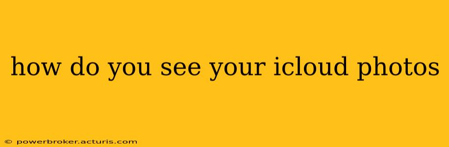 how do you see your icloud photos