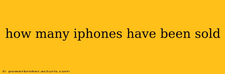 how many iphones have been sold