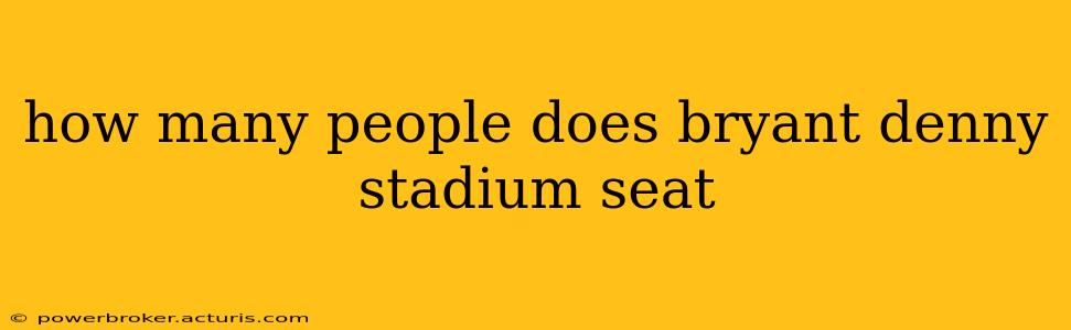 how many people does bryant denny stadium seat