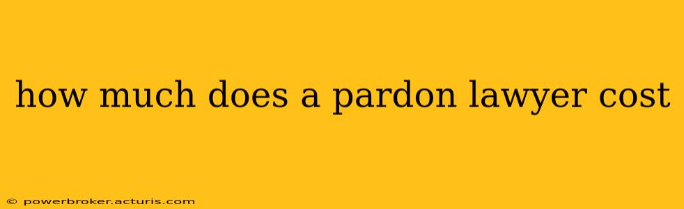how much does a pardon lawyer cost