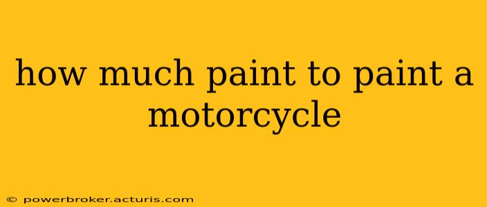 how much paint to paint a motorcycle
