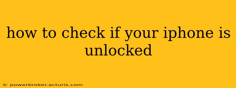 how to check if your iphone is unlocked