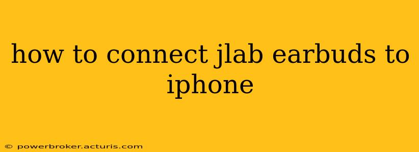 how to connect jlab earbuds to iphone