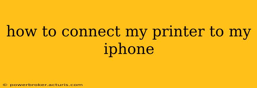 how to connect my printer to my iphone